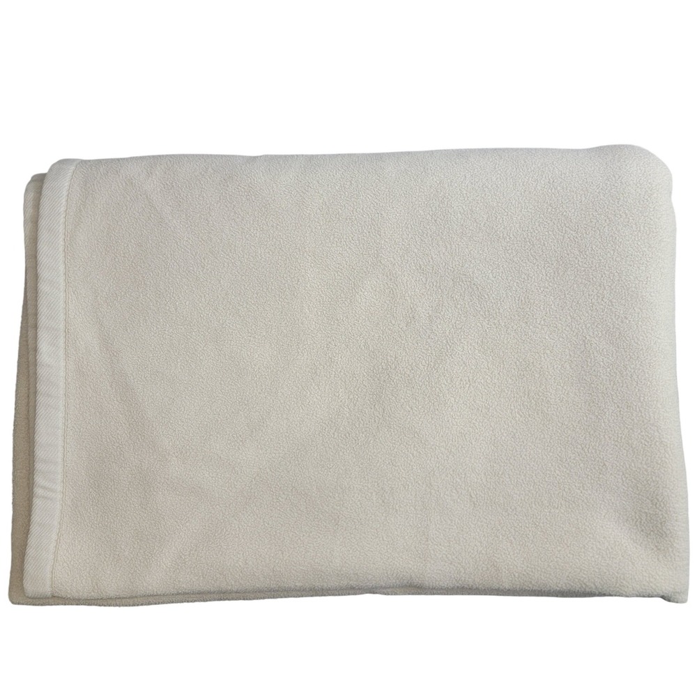 Linens N Things 100% Supima Cotton Fleece Blanket Portugal Twin / Twin XL 62x87